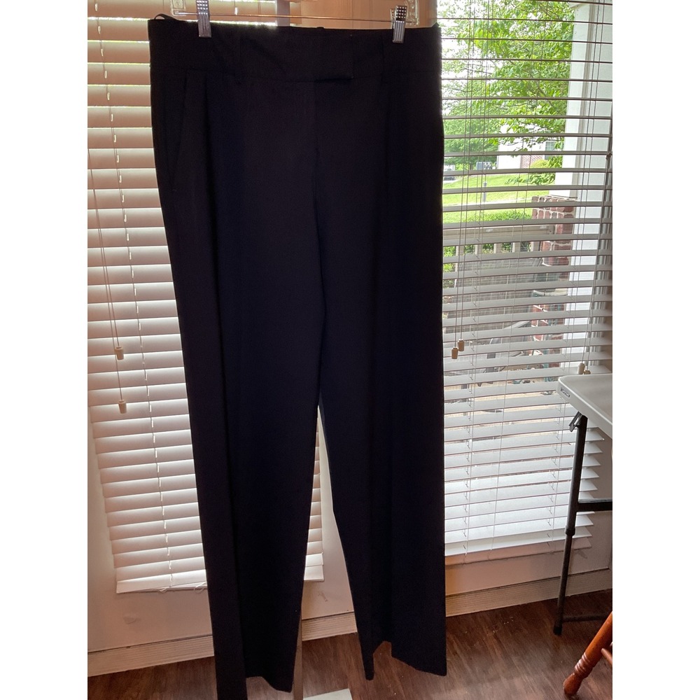 Hugo Boss‎ Dress Pants Career Trouser Black Work Office Straight Leg Women Size